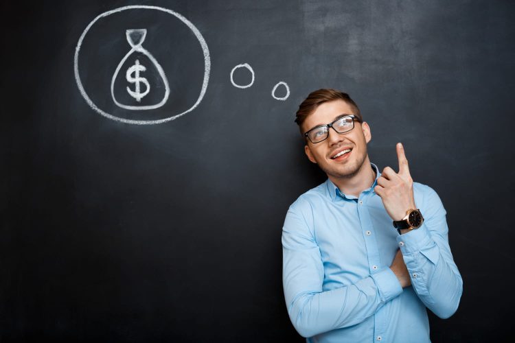 تصویر تفکر برای پیدا کردن راه کسب درامد دلاری