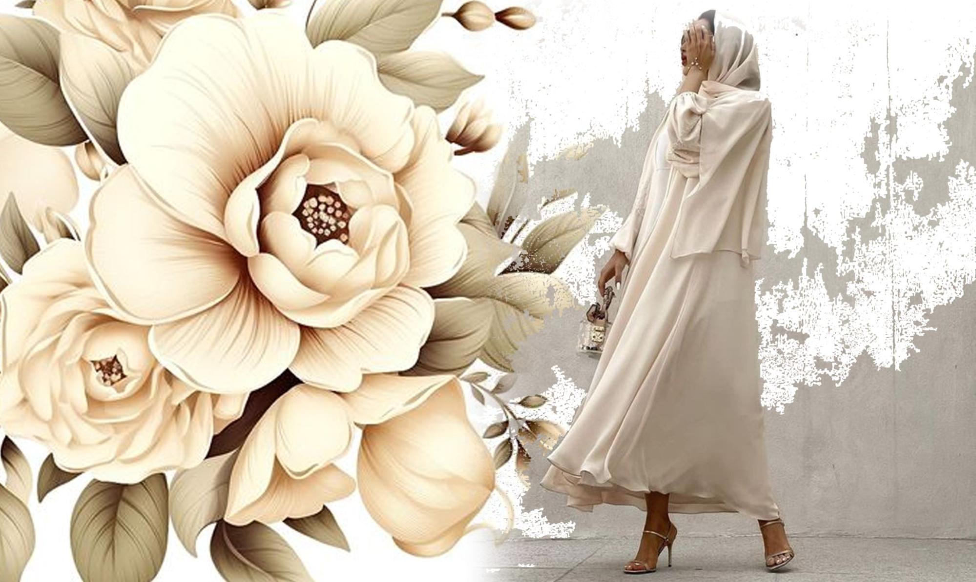 Seamless Cream Abayas 