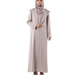 The image of khafaya silk colored abaya