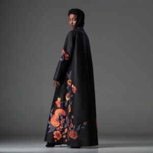 image of orchid abaya
